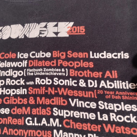 Rhymesayers Entertainment Soundset 2015 T Shirt Men's Size M Black Hip Hop - Picture 14 of 16